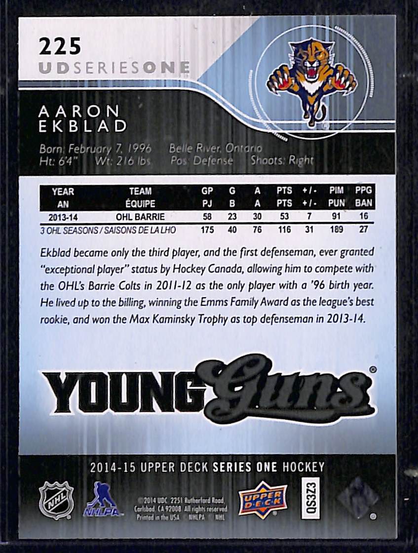 2014-15 Upper Deck Series 1 Aaron Ekblad #225
