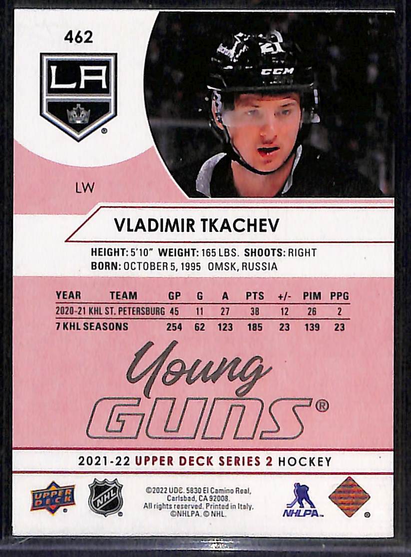 2021-22 Upper Deck Series 2 Vladimir Tkachev #462 18/100