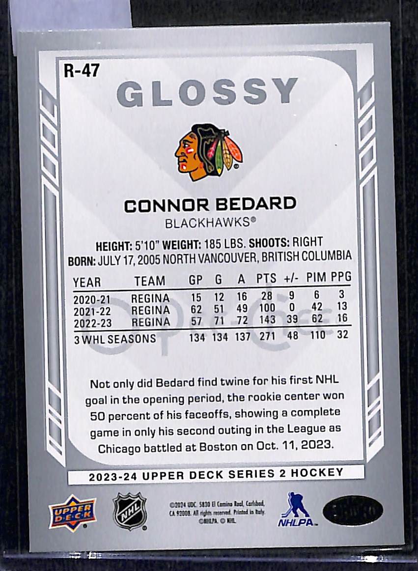 2023-24 Upper Deck Series 2 Connor Bedard #R-47