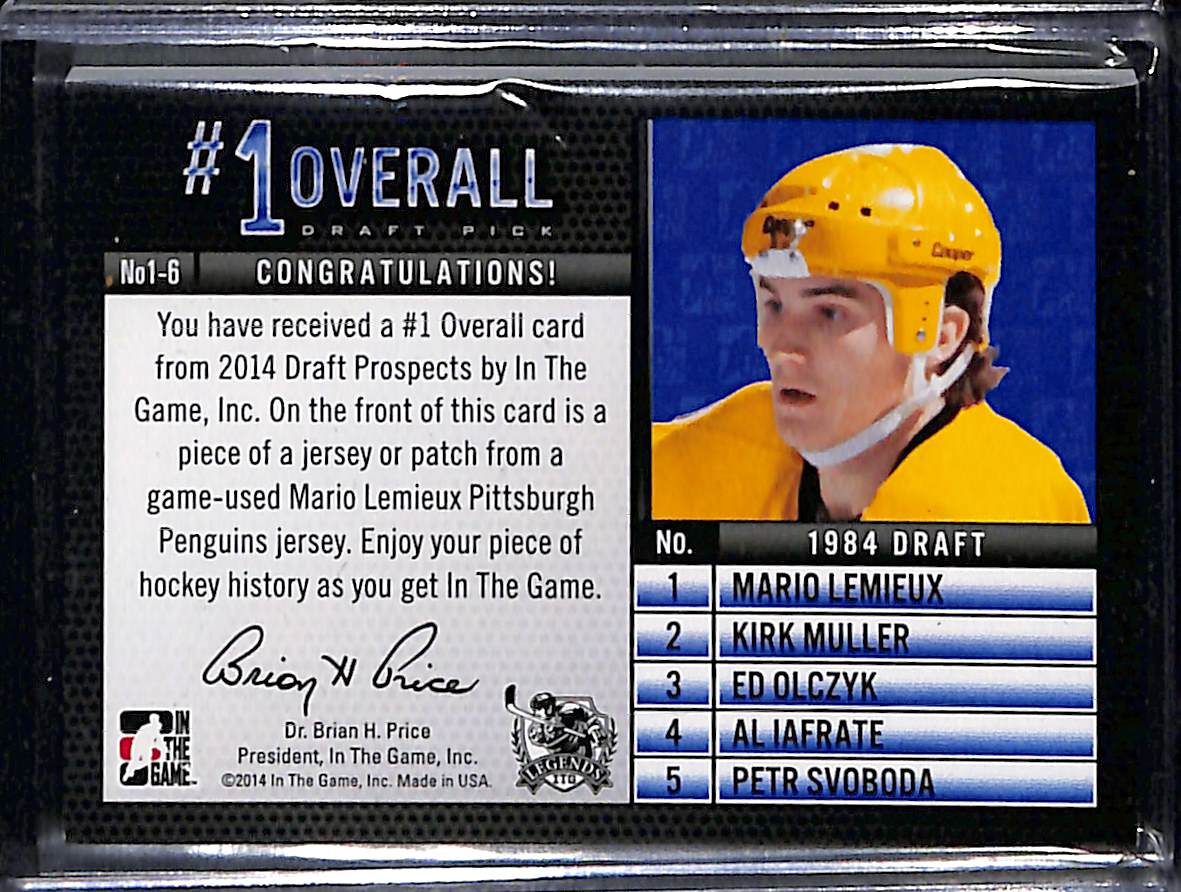 2014 In The Game Draft Prospects Mario Lemieux #NO1-6