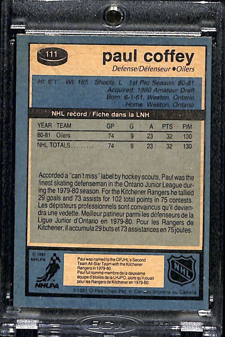1981 O-Pee-Chee Paul Coffey #111