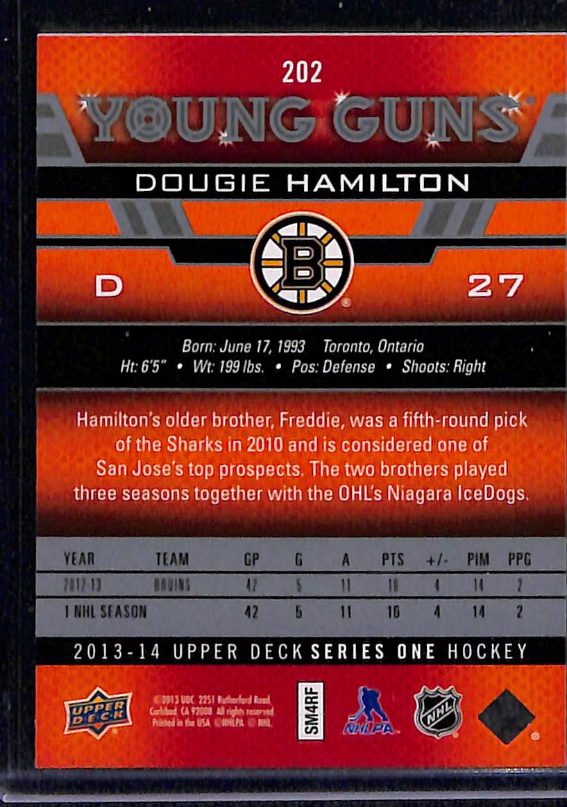 2013-14 Upper Deck Series 1 Dougie Hamilton #202