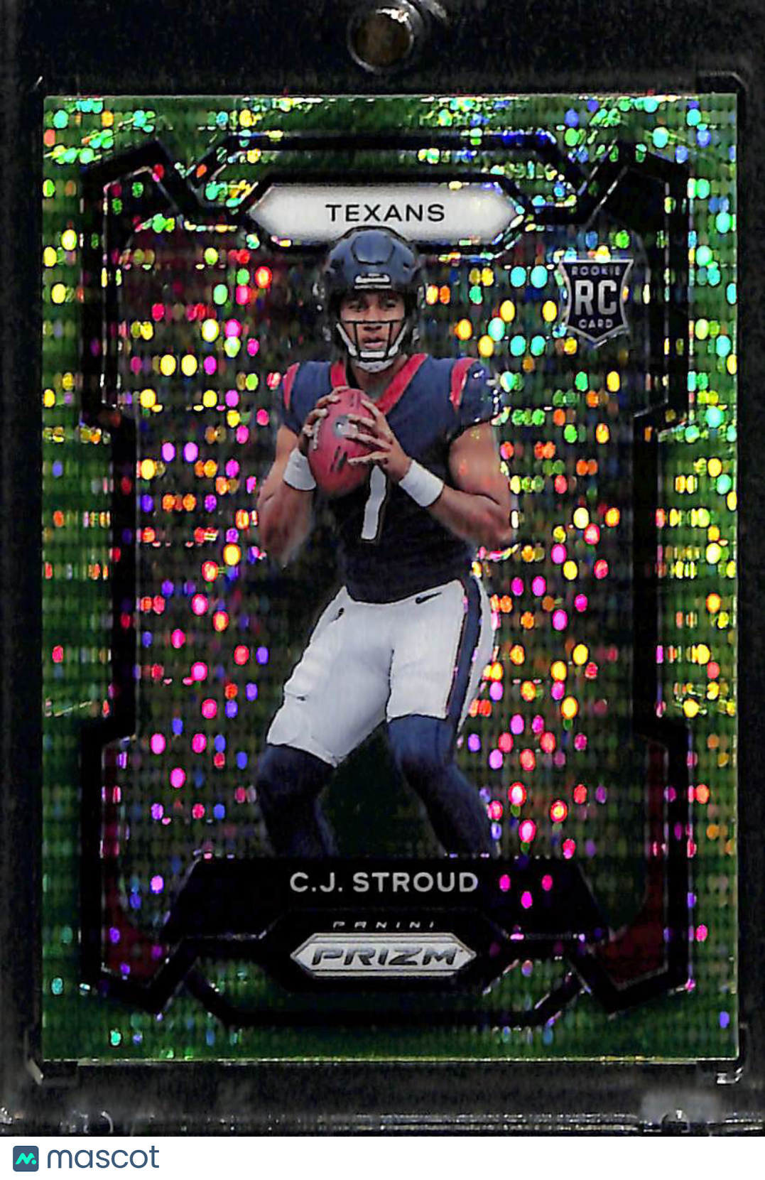 2023 Panini Prizm C.J. Stroud #339 Prizm neon green