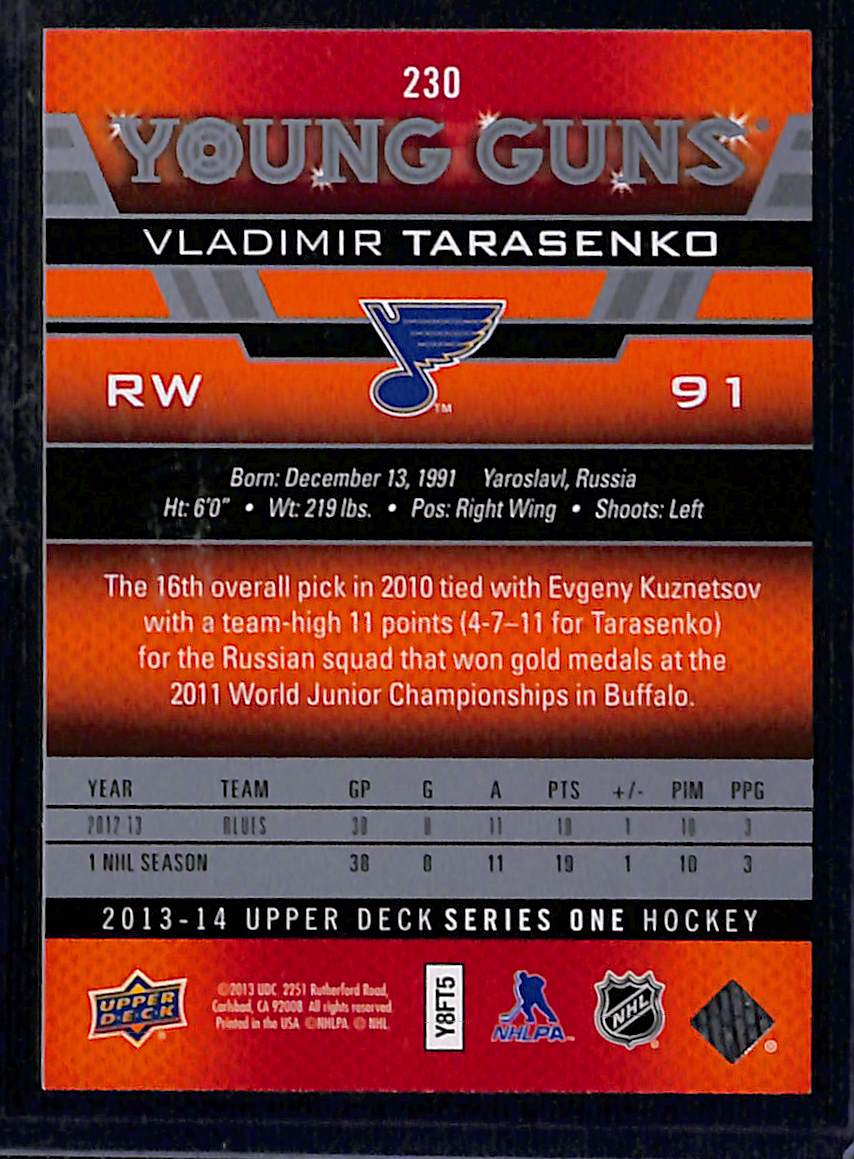 2013-14 Upper Deck Series 1 Vladimir Tarasenko #230
