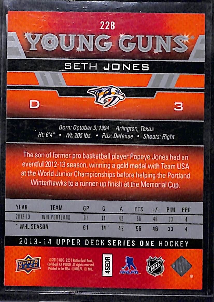 2013-14 Upper Deck Series 1 Seth Jones #228
