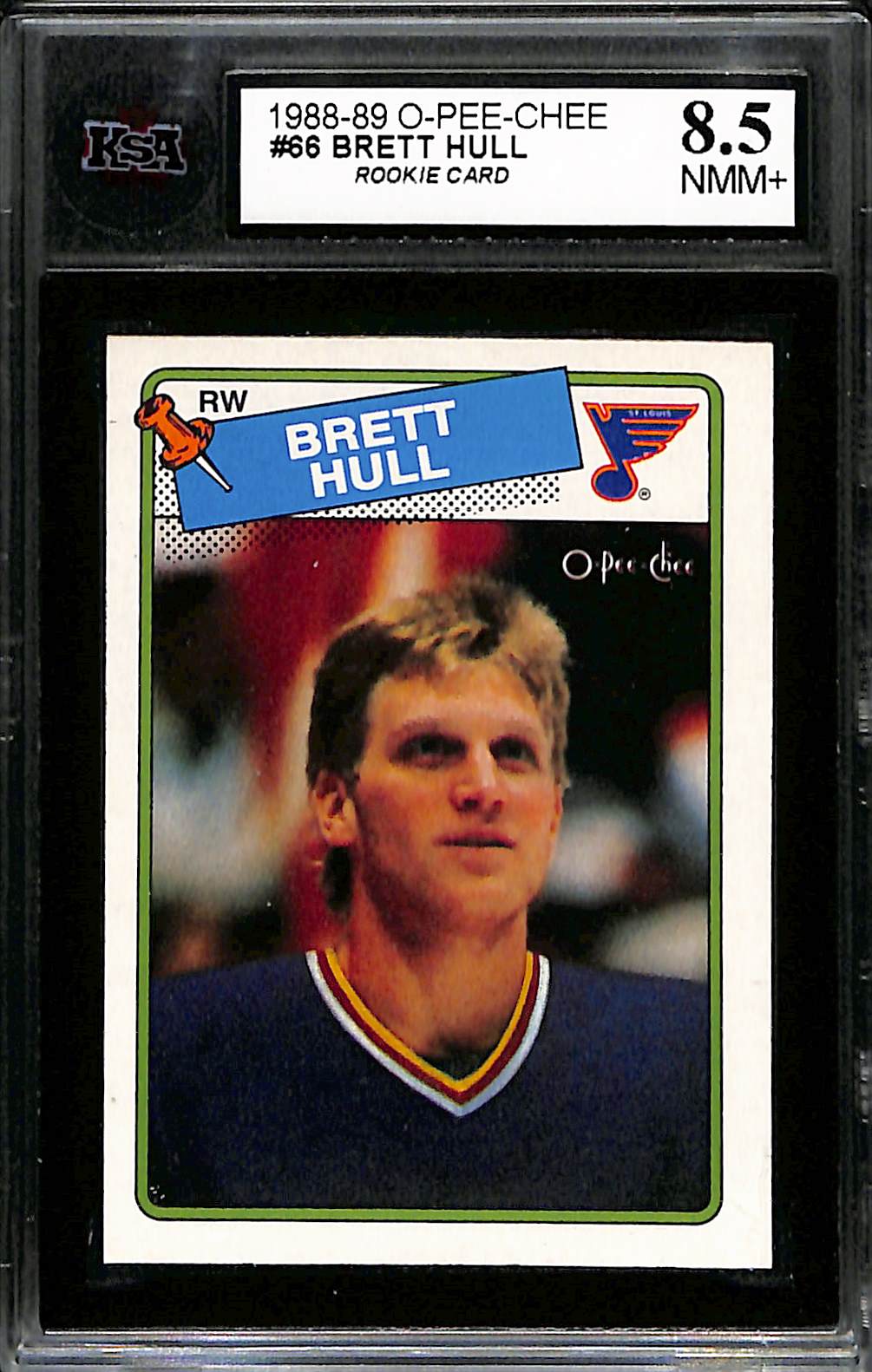 1988 Topps Brett Hull #66 KSA 8.5