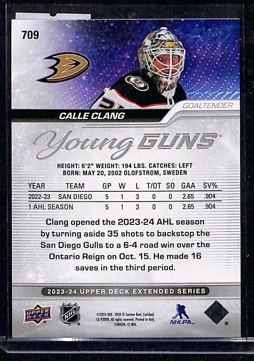 2023-24 Upper Deck Extended Series Calle Clang #709