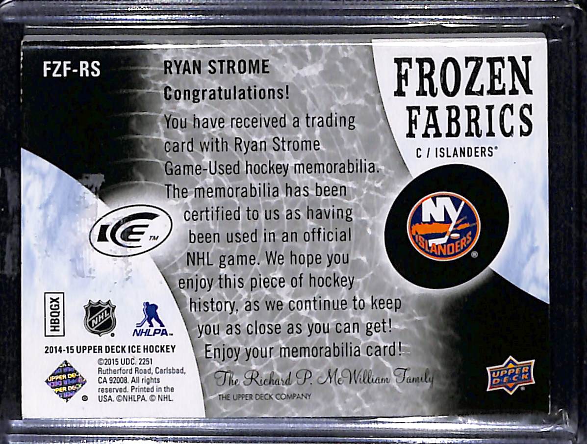2014-15 Upper Deck Ice Ryan Strome #FZF-RS Patch 1/5