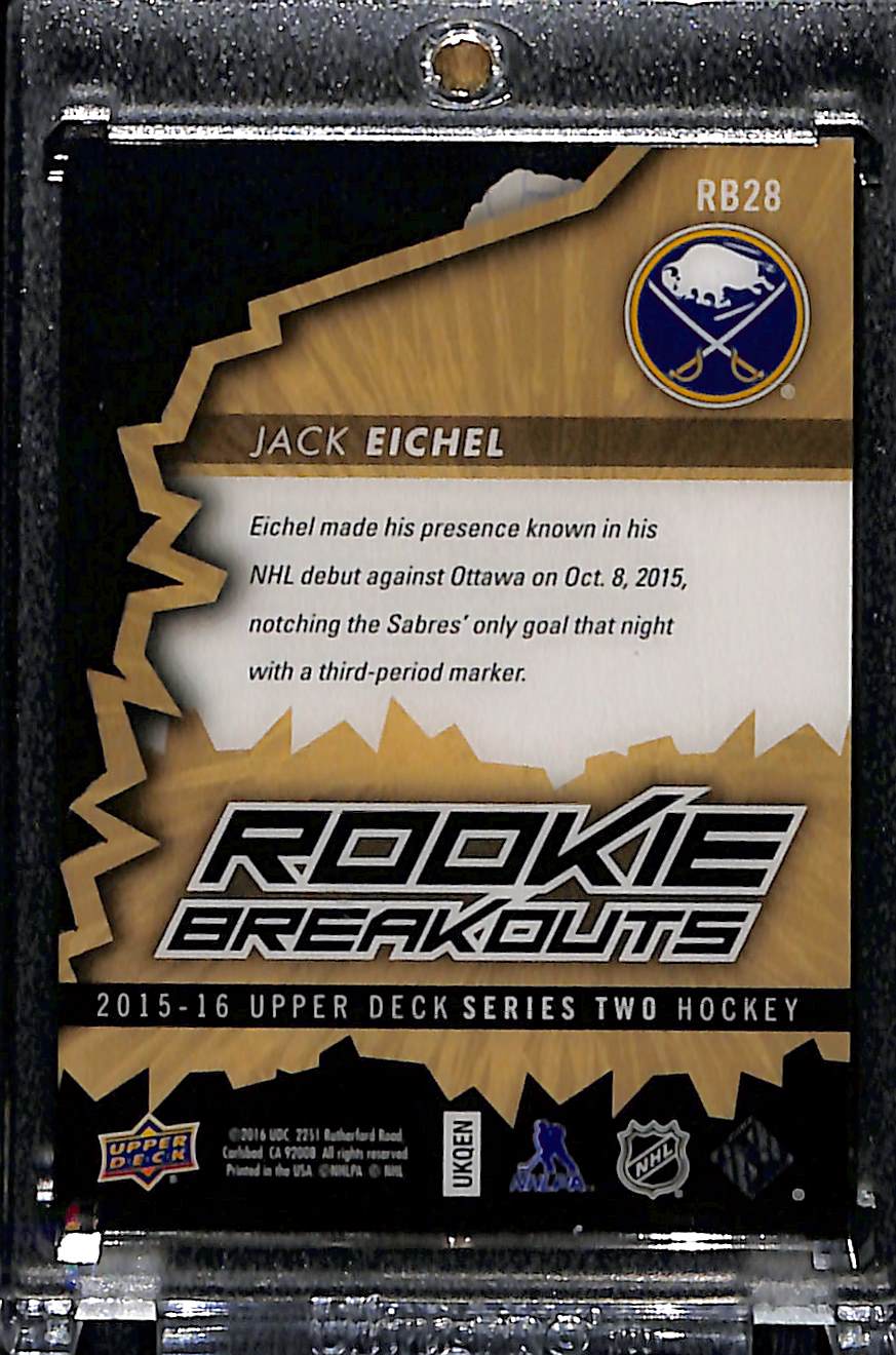 2015-16 Upper Deck Series 2 Jack Eichel /100