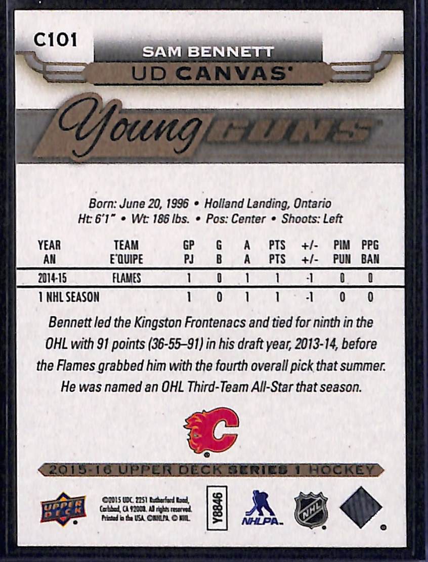 2015-16 Upper Deck Series 1 Sam Bennett #C101