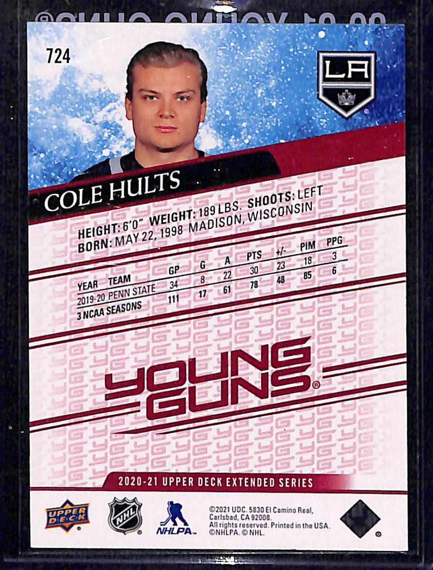 2020-21 Upper Deck Extended Series Cole Hults #724