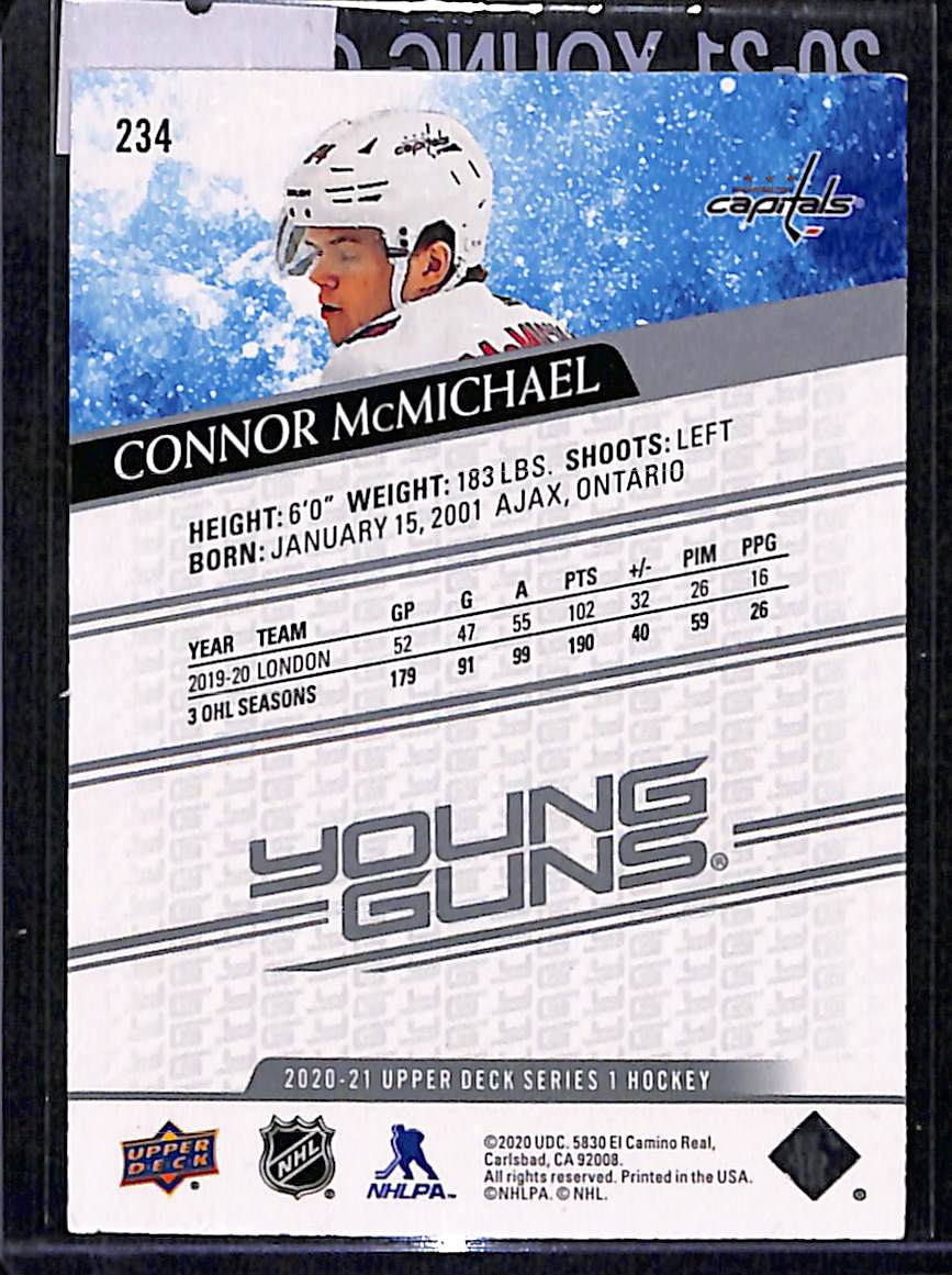 2020-21 Upper Deck Series 1 Connor McMichael #234