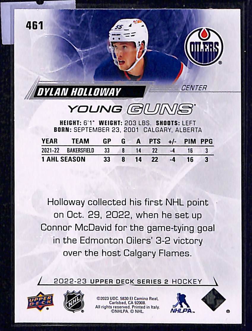 2022-23 Upper Deck Series 2 Dylan Holloway #461