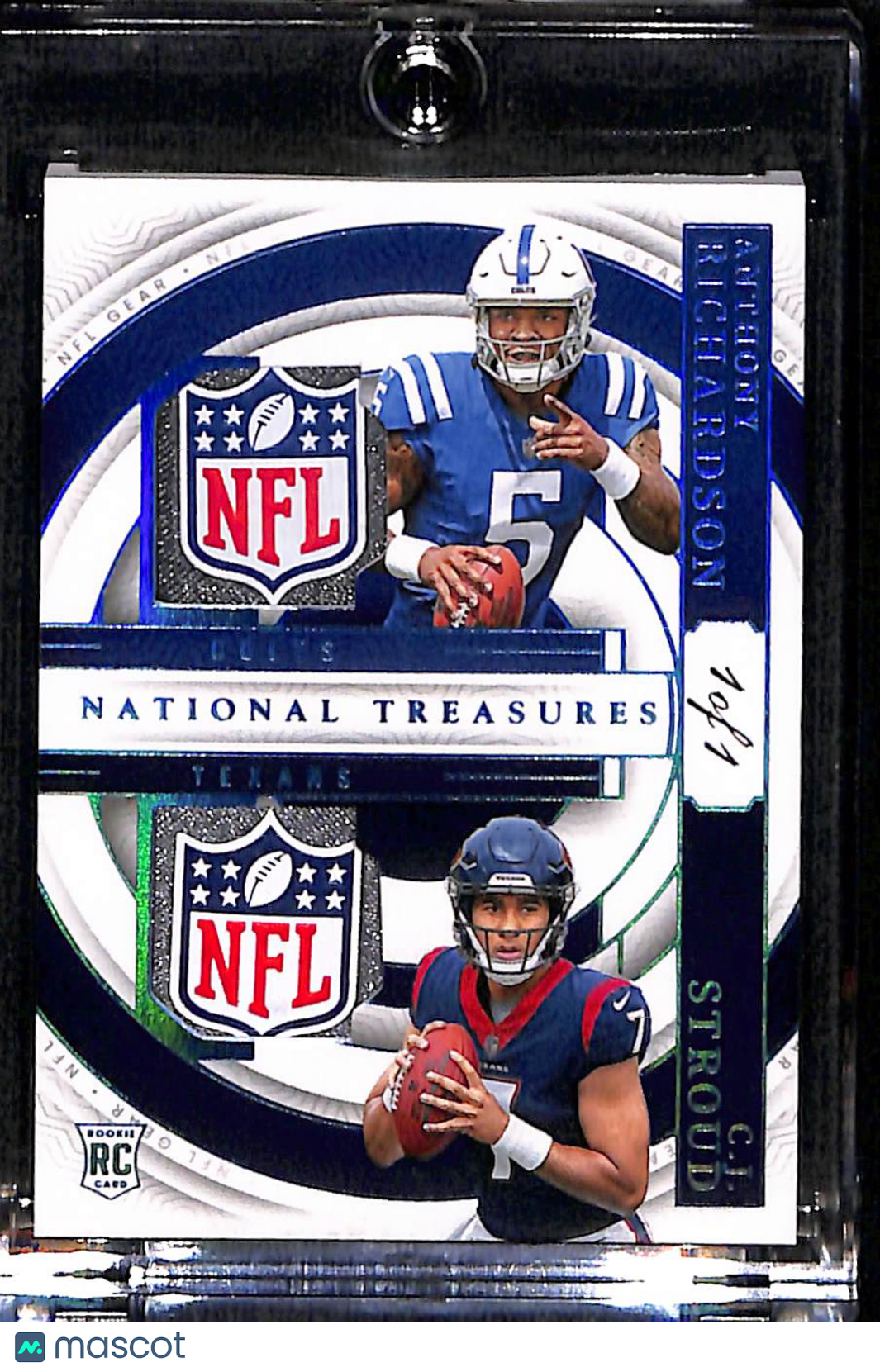 2024 2023 Panini National Treasures C.J. Stroud Anthony Richardson #RGC-QB1 1/1 NFL Shield
