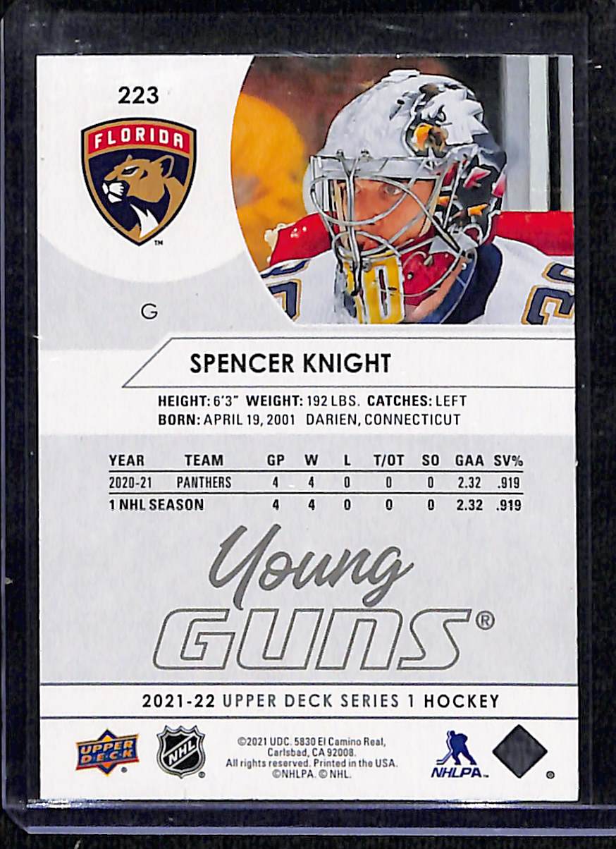 2021-22 Upper Deck Series 1 Spencer Knight #223