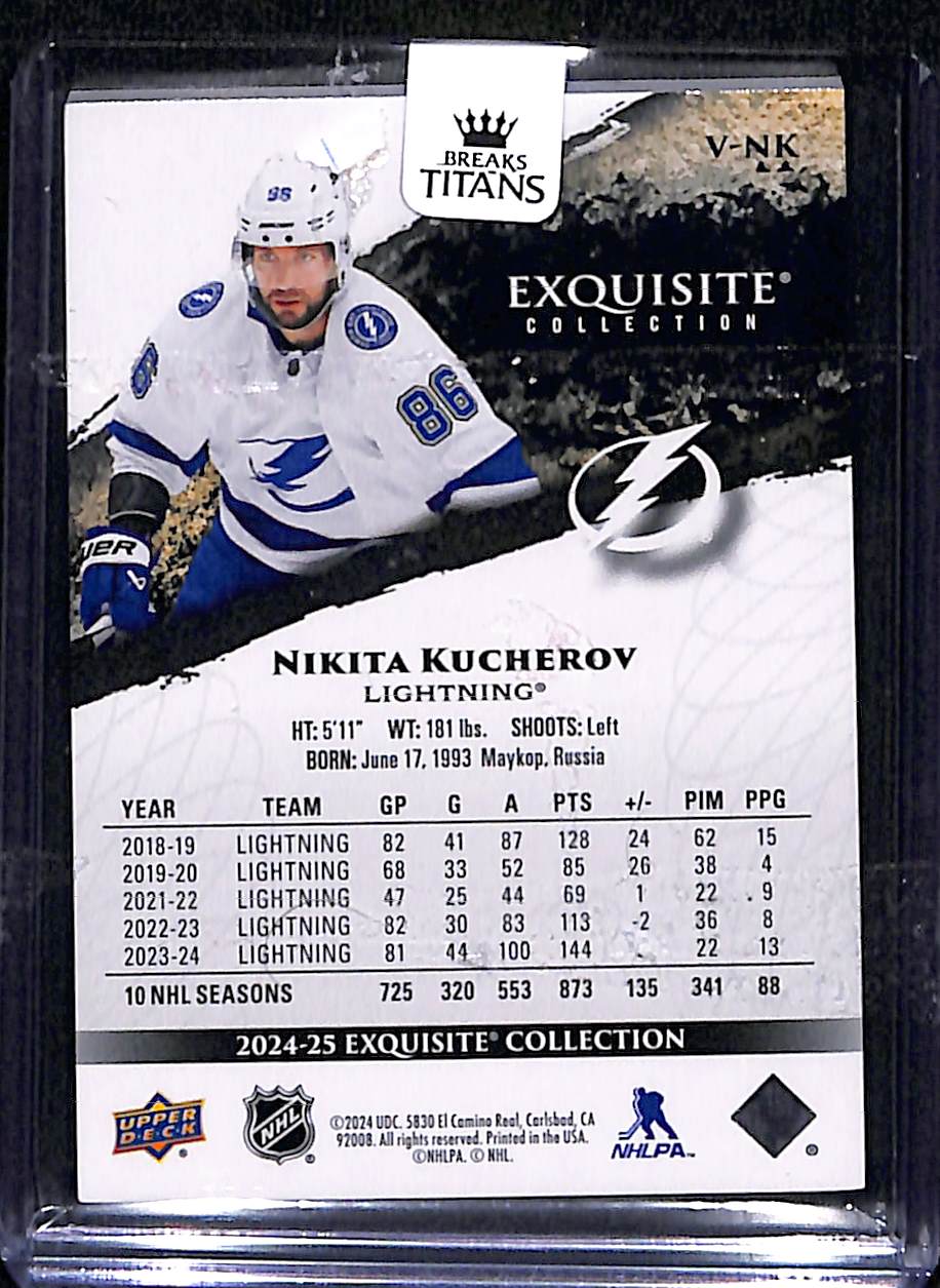 2024-25 Exquisite Collection Nikita Kucherov #V-NK 07/25