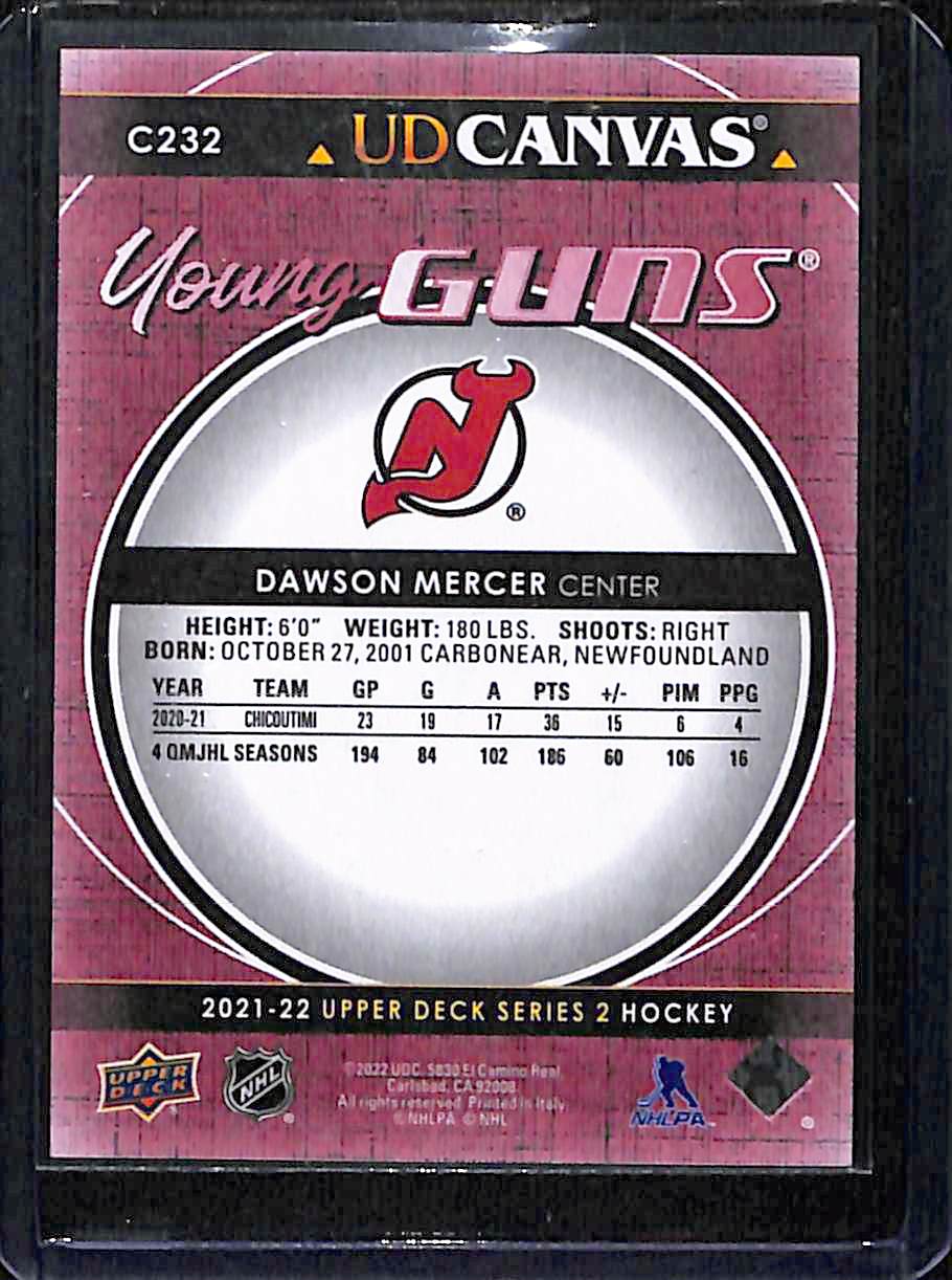 2021-22 Upper Deck Series 2 Dawson Mercer #C232