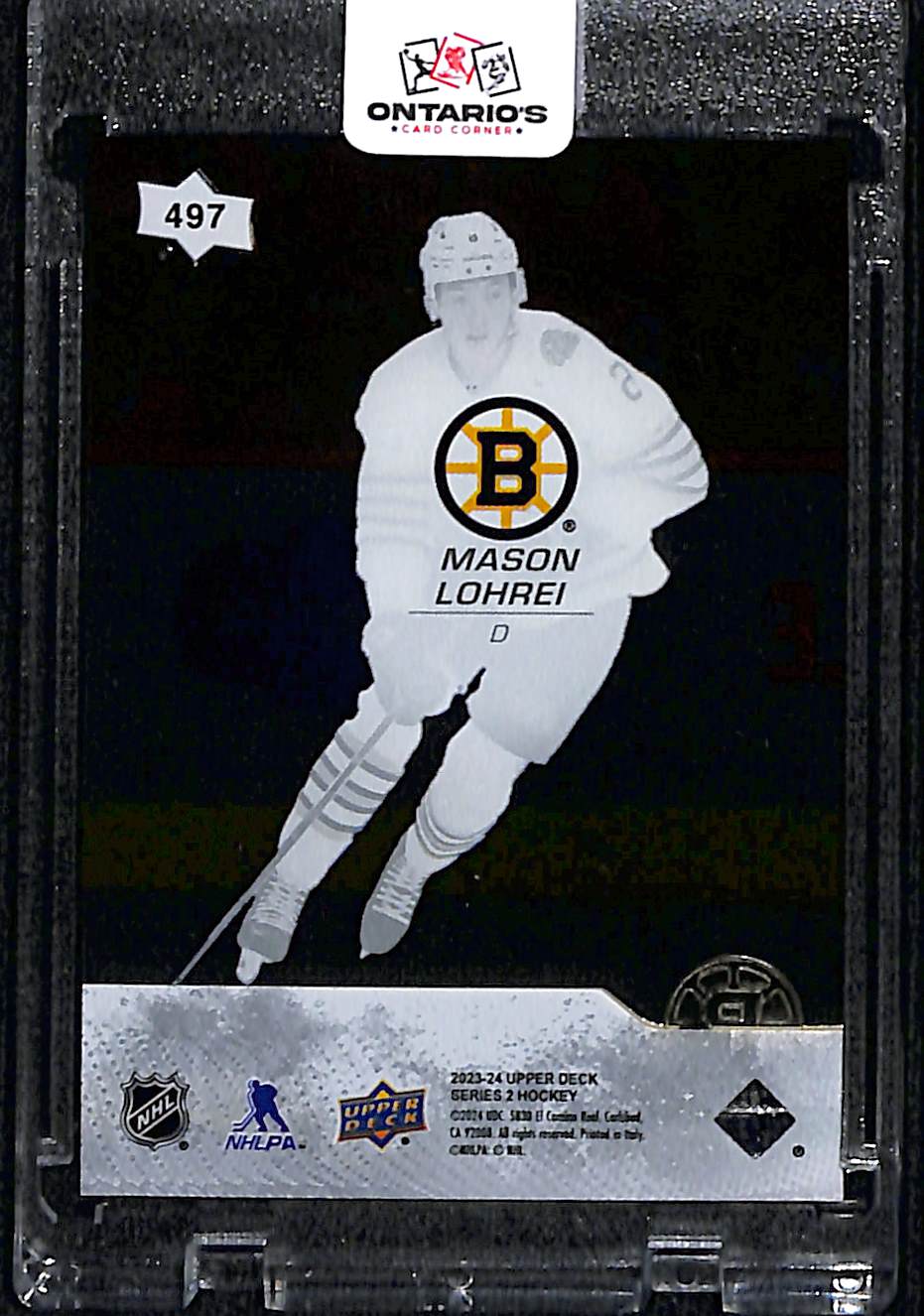 2024 2023-24 Upper Deck Young Guns Mason Lohrei #497 Young Guns