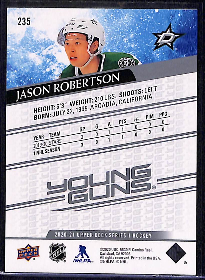 2020-21 Upper Deck Series 1 Jason Robertson #235