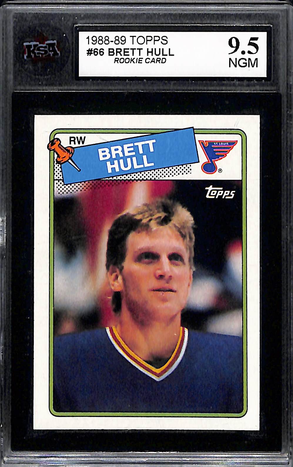 1988 Topps Brett Hull #66 KSA 9.5