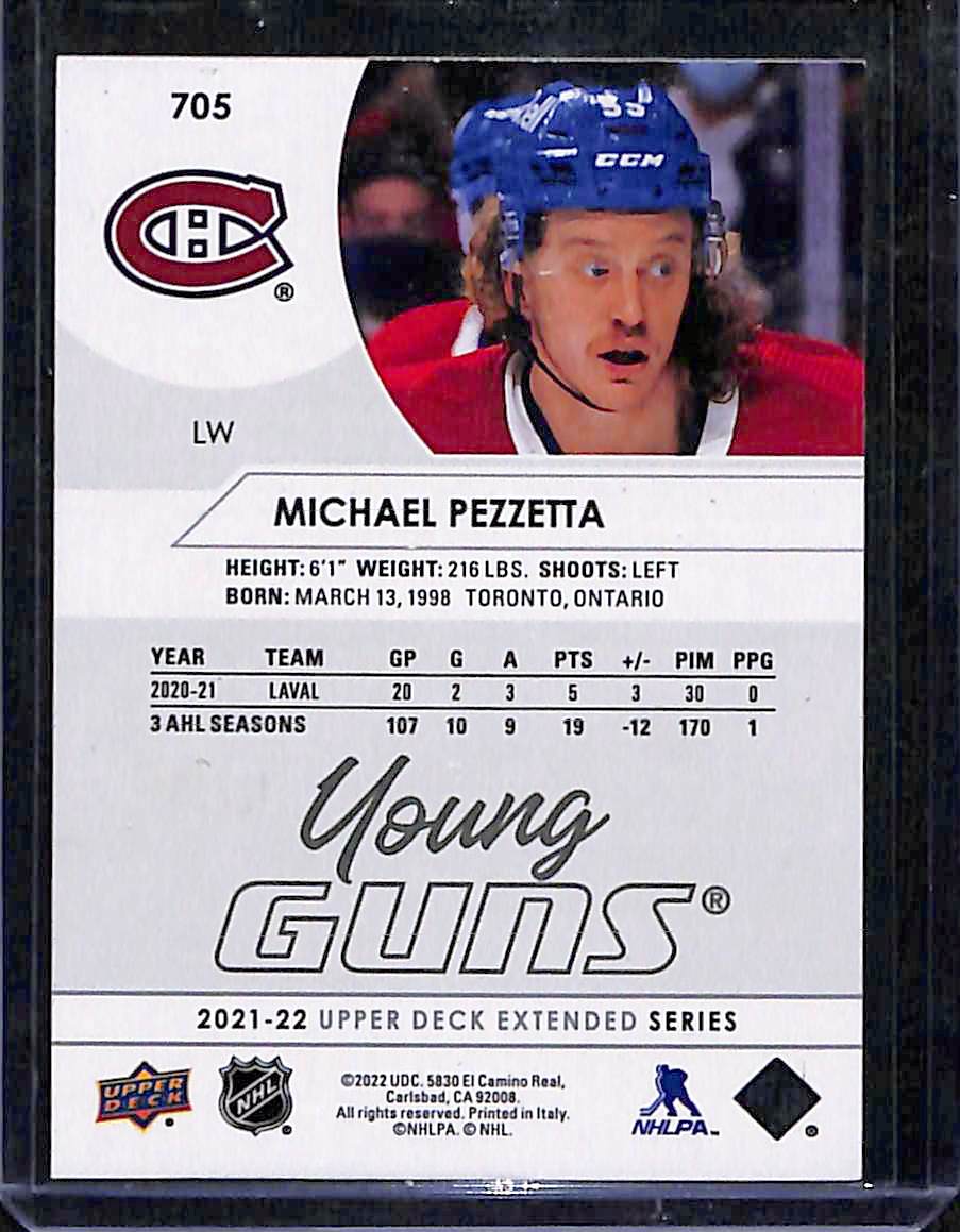 2021-22 Upper Deck Extended Series Michael Pezzetta #705