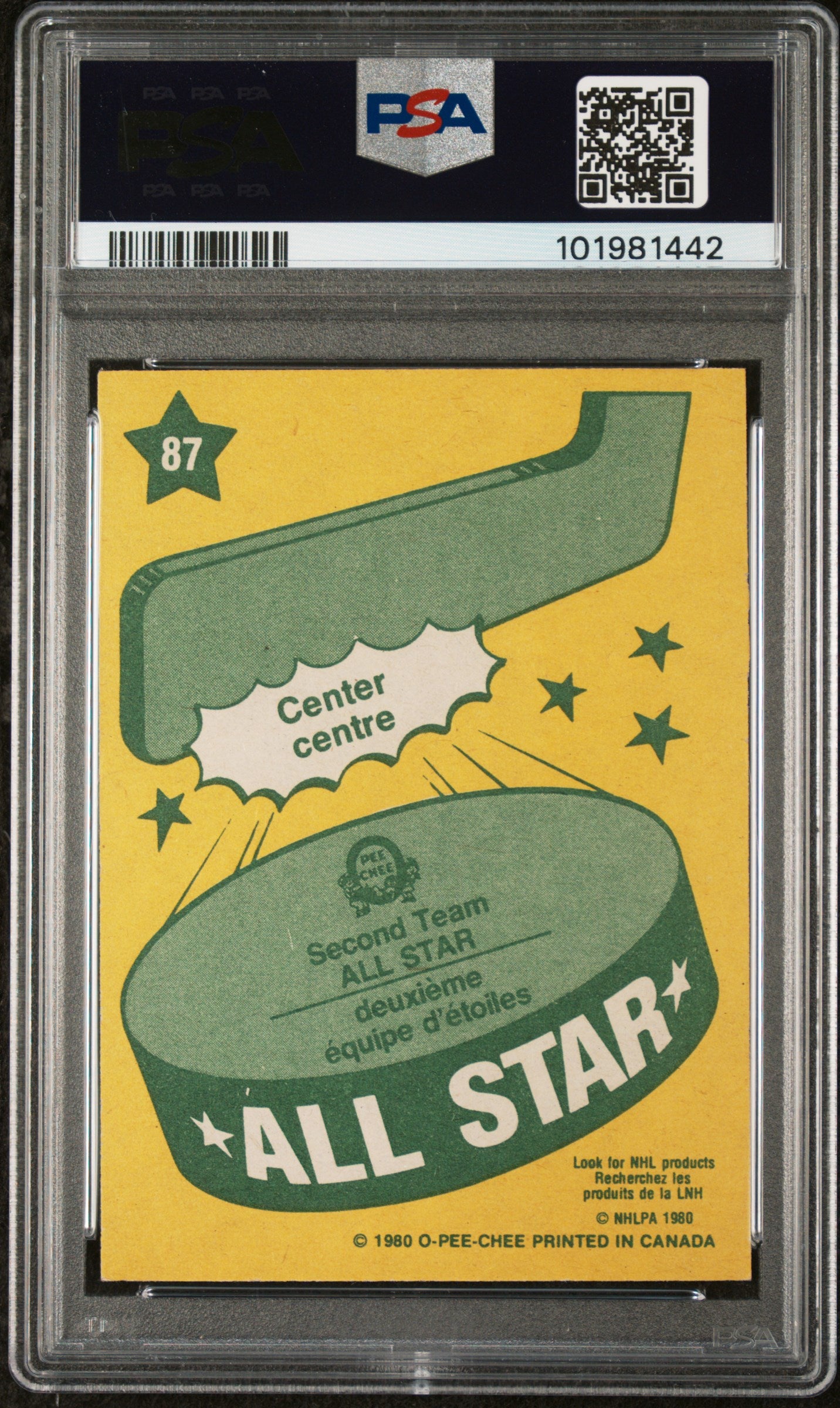1980 O-Pee-Chee Wayne Gretzky #87 PSA 6