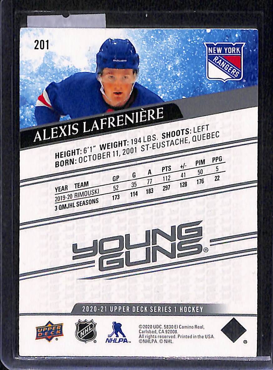 2020-21 Upper Deck Series 1 Alexis Lafreniere #201