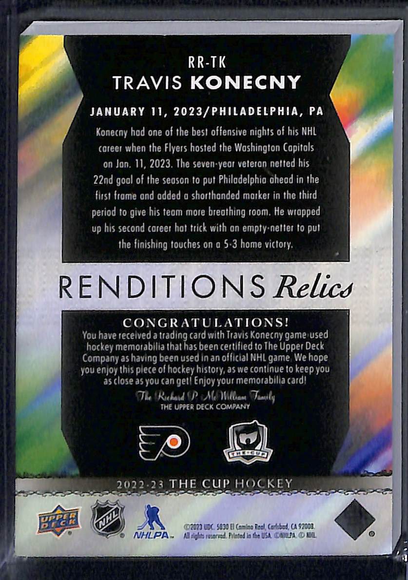 2022-23 The Cup Travis Konecny #RR-TK Patch