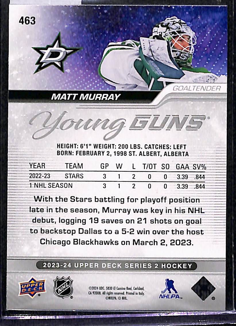 2023-24 Upper Deck Series 2 Matt Murray #463