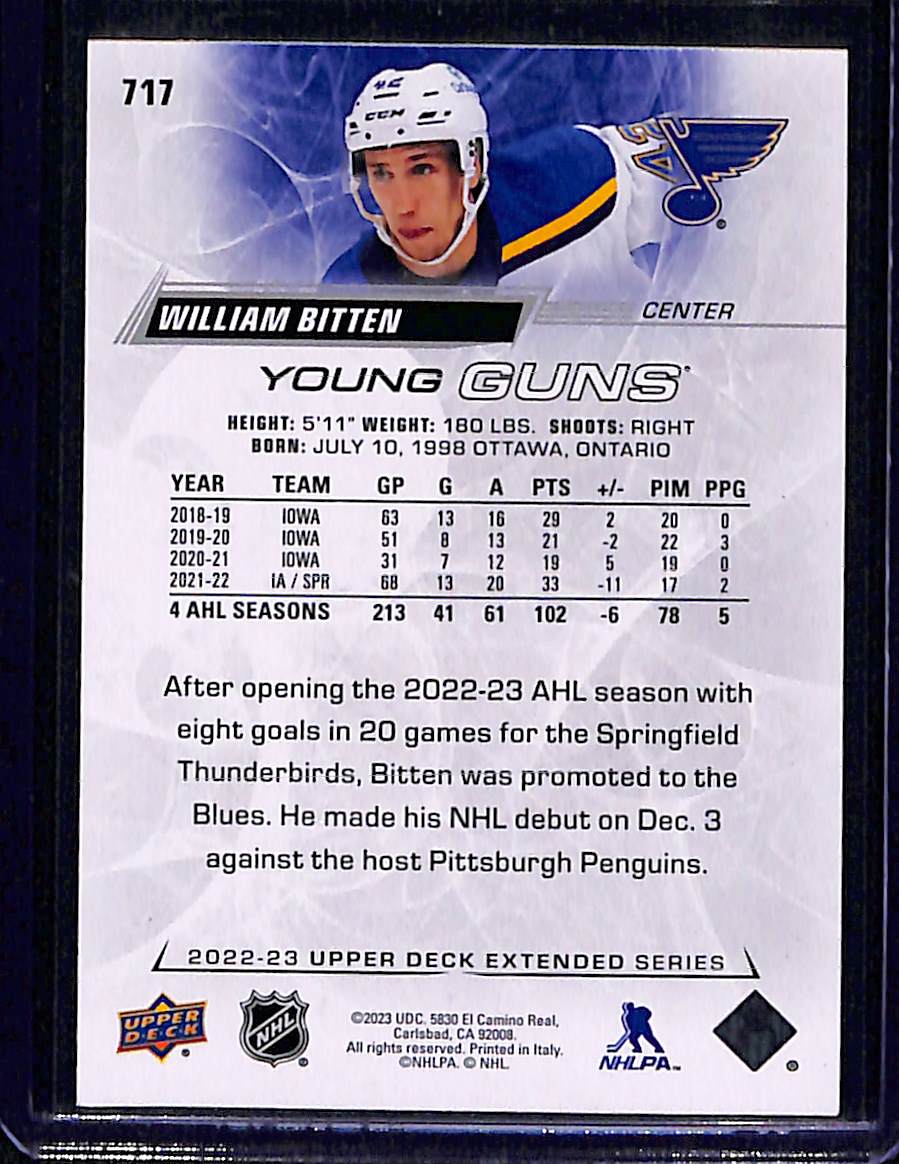 2022 Upper Deck Extended William Bitten #717