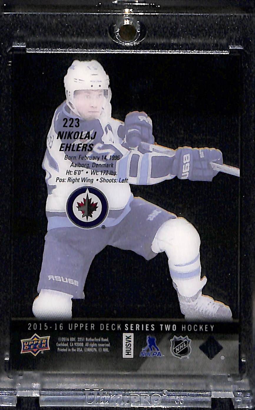 2015-16 Upper Deck Young Guns Nikolaj Ehlers #223 Acetate