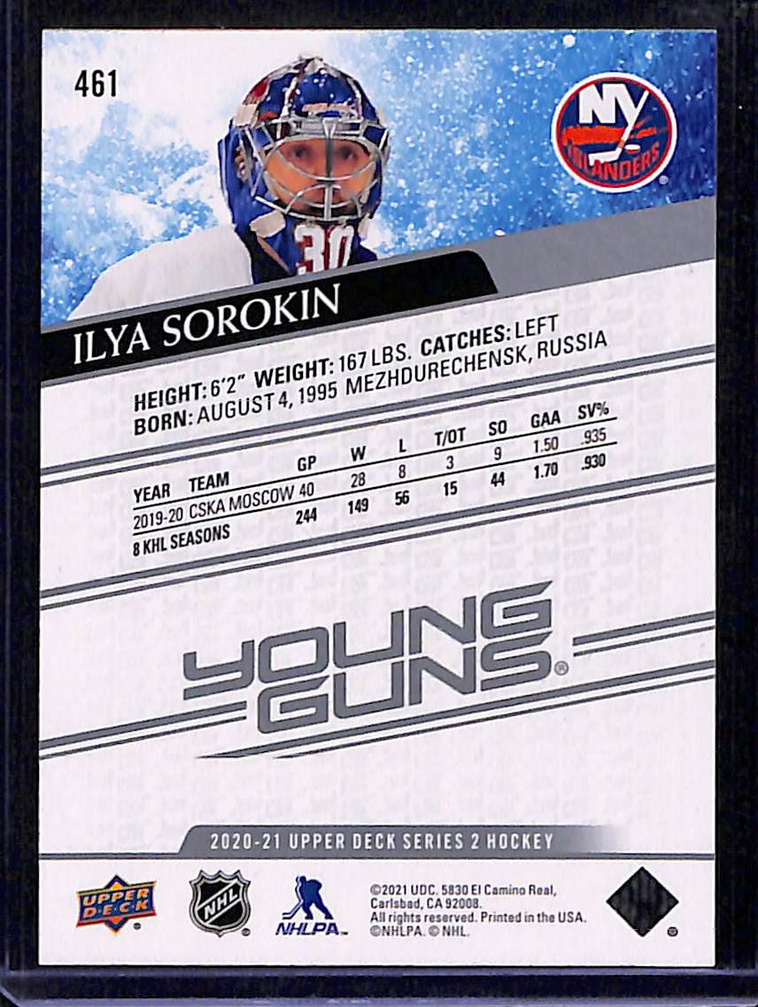 2020-21 Upper Deck Series 2 Ilya Sorokin #461
