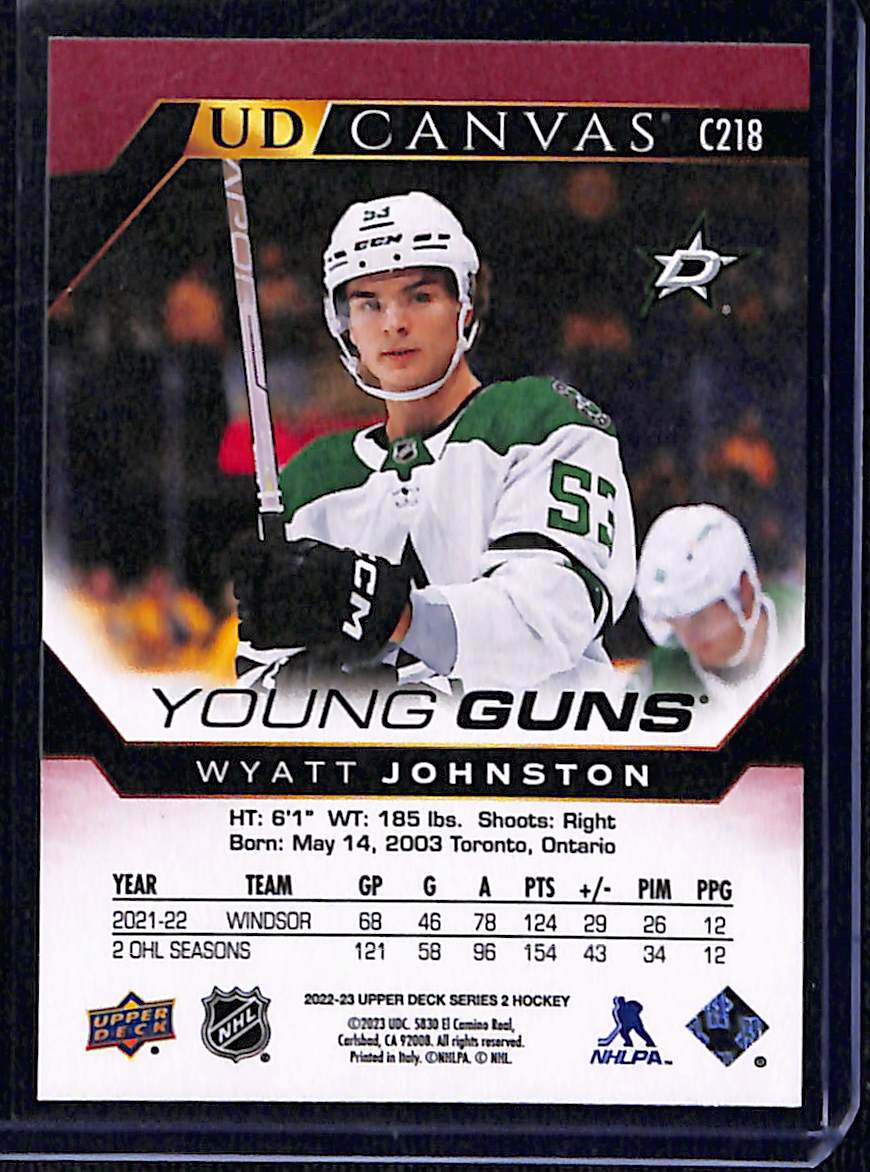 2022-23 Upper Deck Series 2 Wyatt Johnston #C218