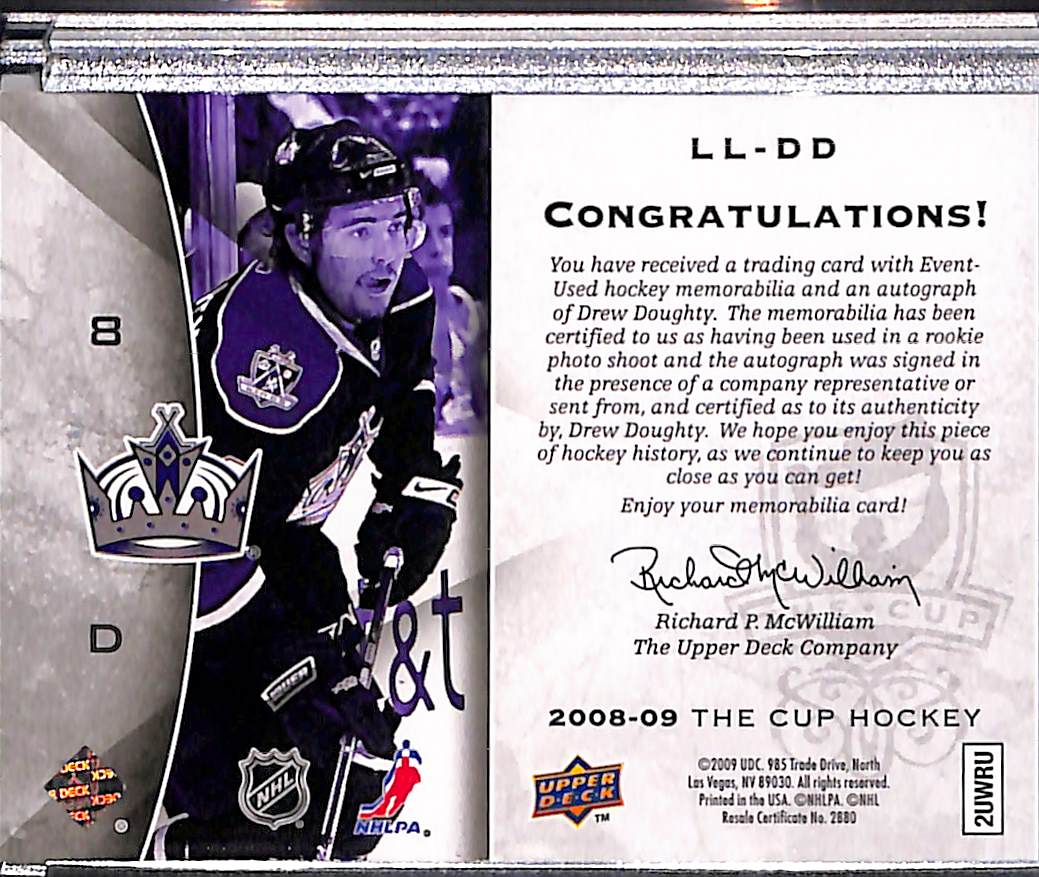 2009-09 Upper Deck The Cup Drew Doughty #LL-DD Limited Logos Patch