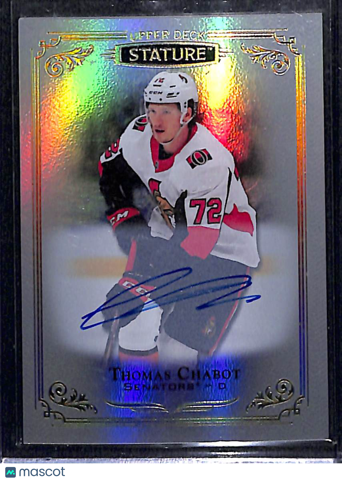 2019-20 Upper Deck Stature Thomas Chabot #10 Holofoil AUto Autograph