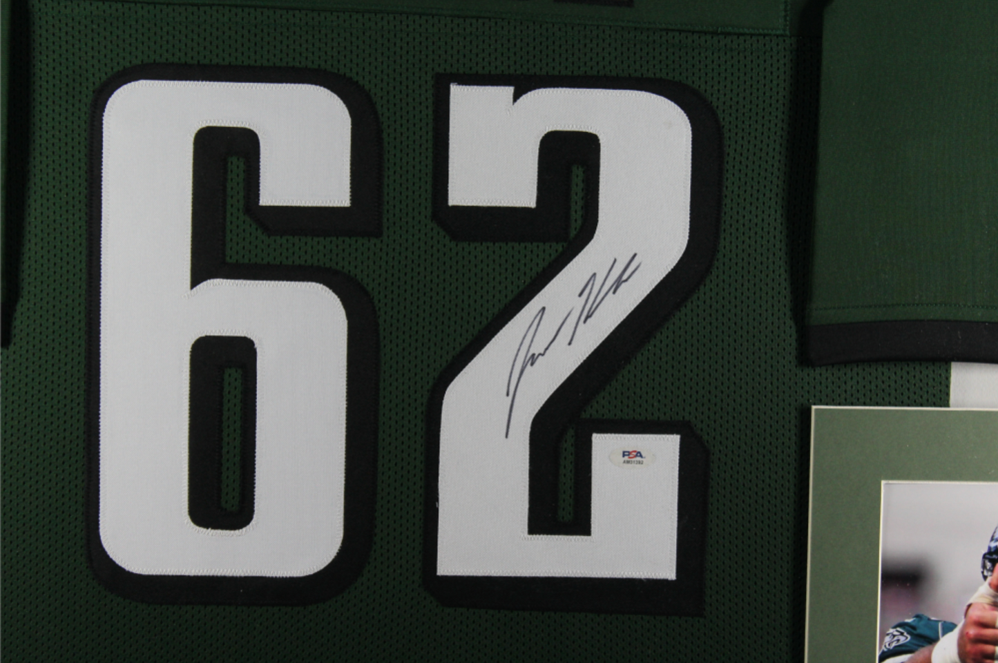 2023 Jason Kelce Philadelphia Eagles Signed Jason Kelce Signed Custom Framed Jersey Display (PSA) Football Jersey Jersey