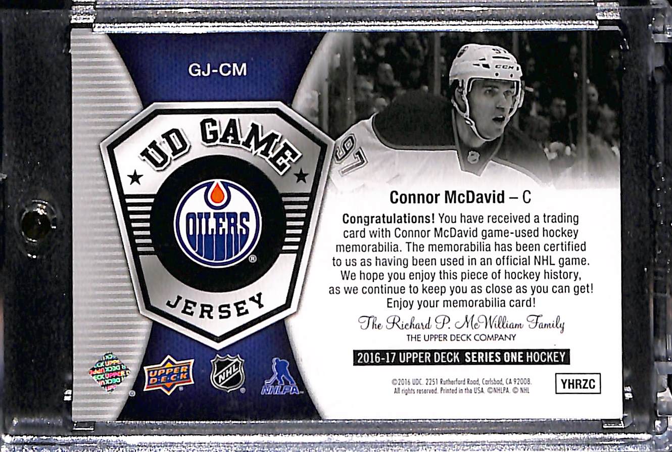2016-17 Upper Deck Series 1 Connor McDavid #GJ-CM