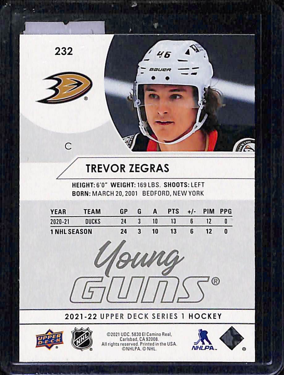 2021-22 Upper Deck Series 1 Trevor Zegras #232