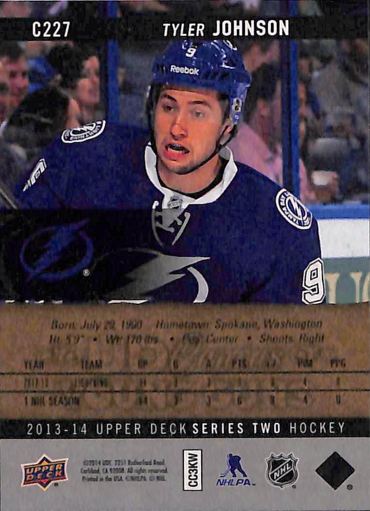 2013-14 Upper Deck Series 2 Tyler Johnson #C227