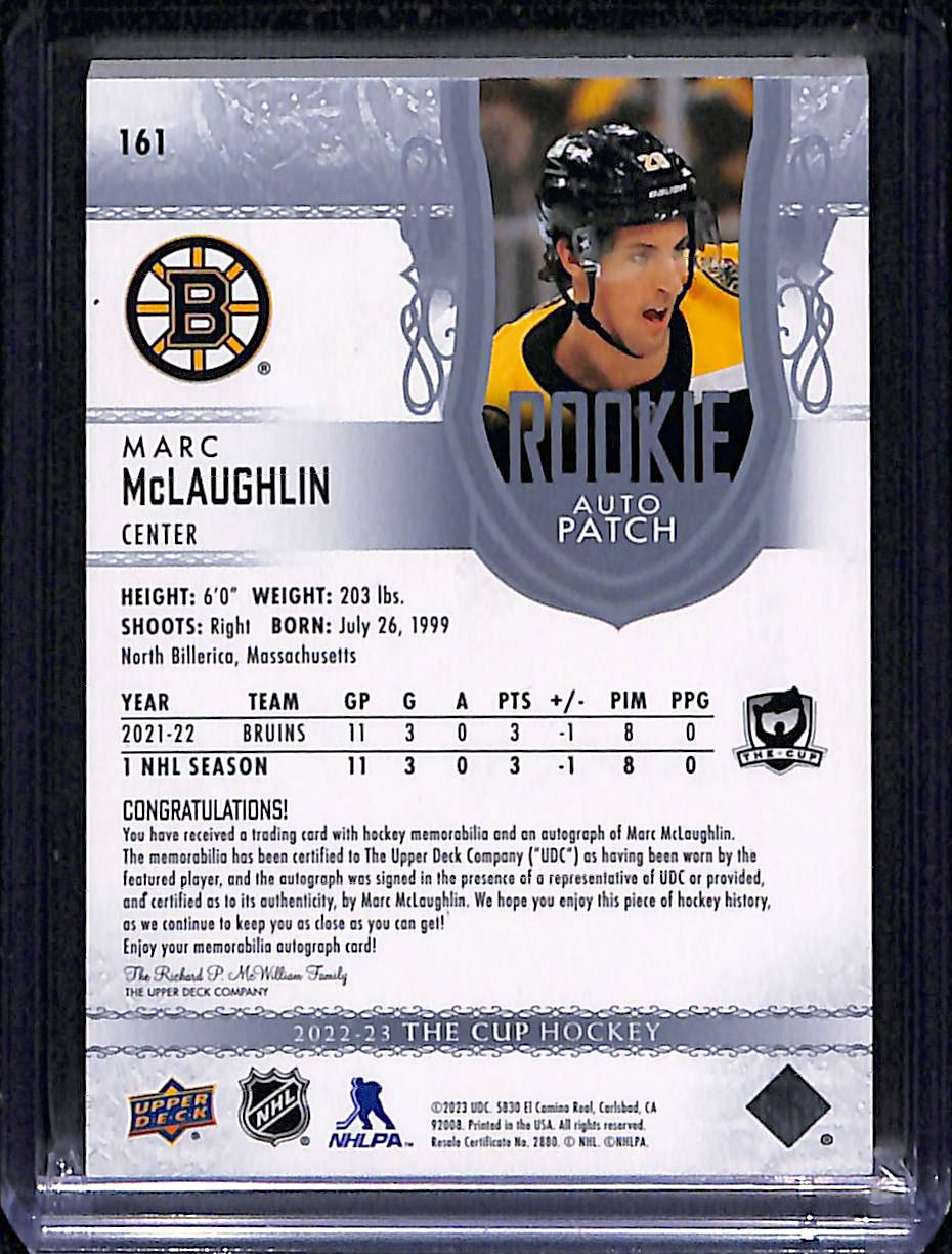 2022-23 Upper Deck The Cup Marc McLaughlin #161