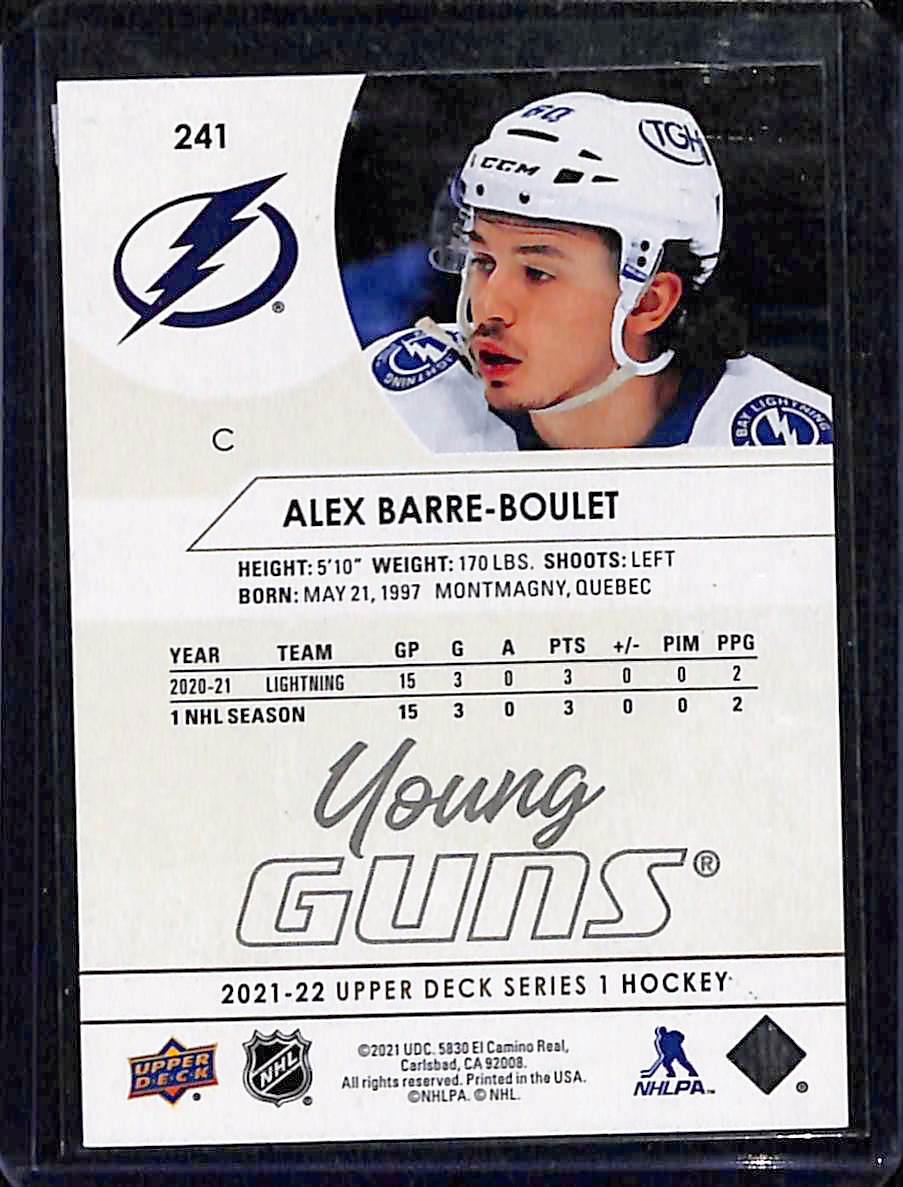 2021-22 Upper Deck Series 1 Alex Barre-Boulet #241