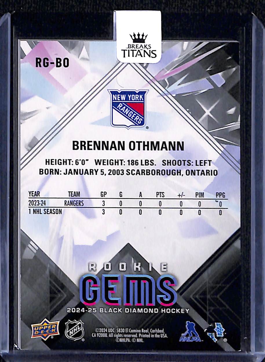 2024-25 Black Diamond Brennan Othmann #RG-BO