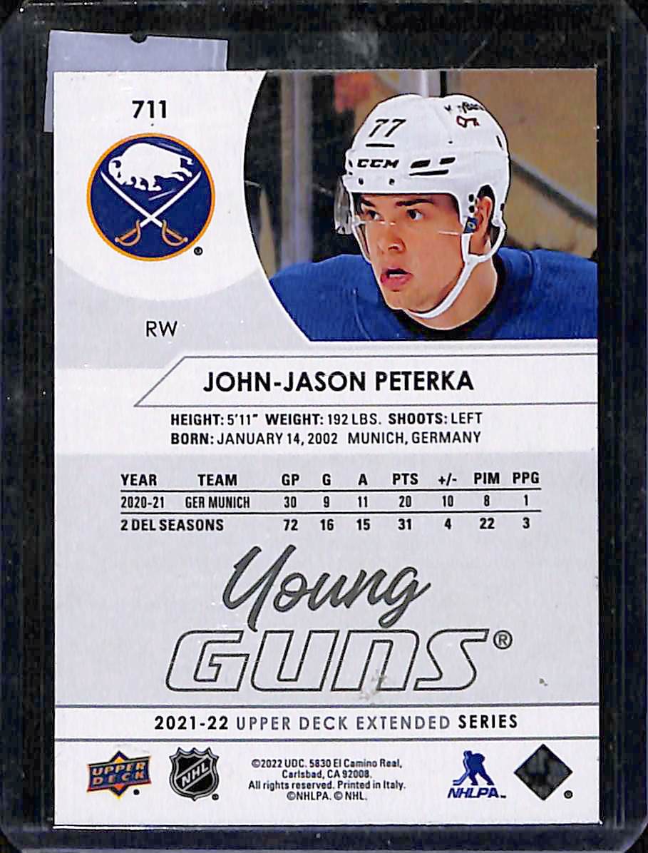 2021-22 Upper Deck Extended Series John-Jason Peterka #711