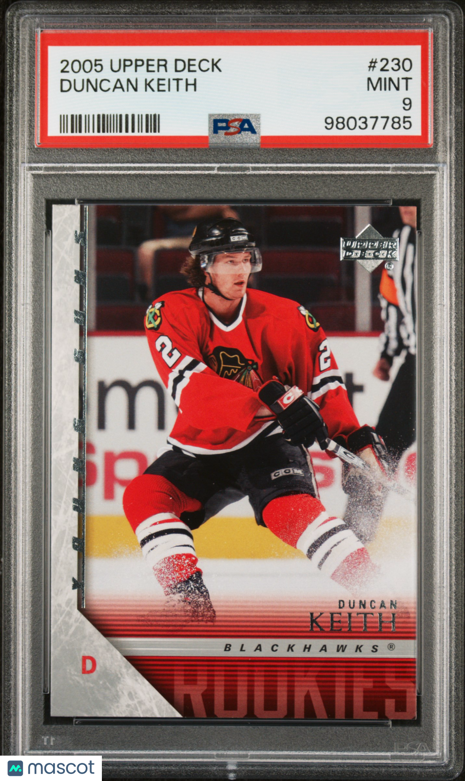 2005 Upper Deck Duncan Keith #230 PSA 9