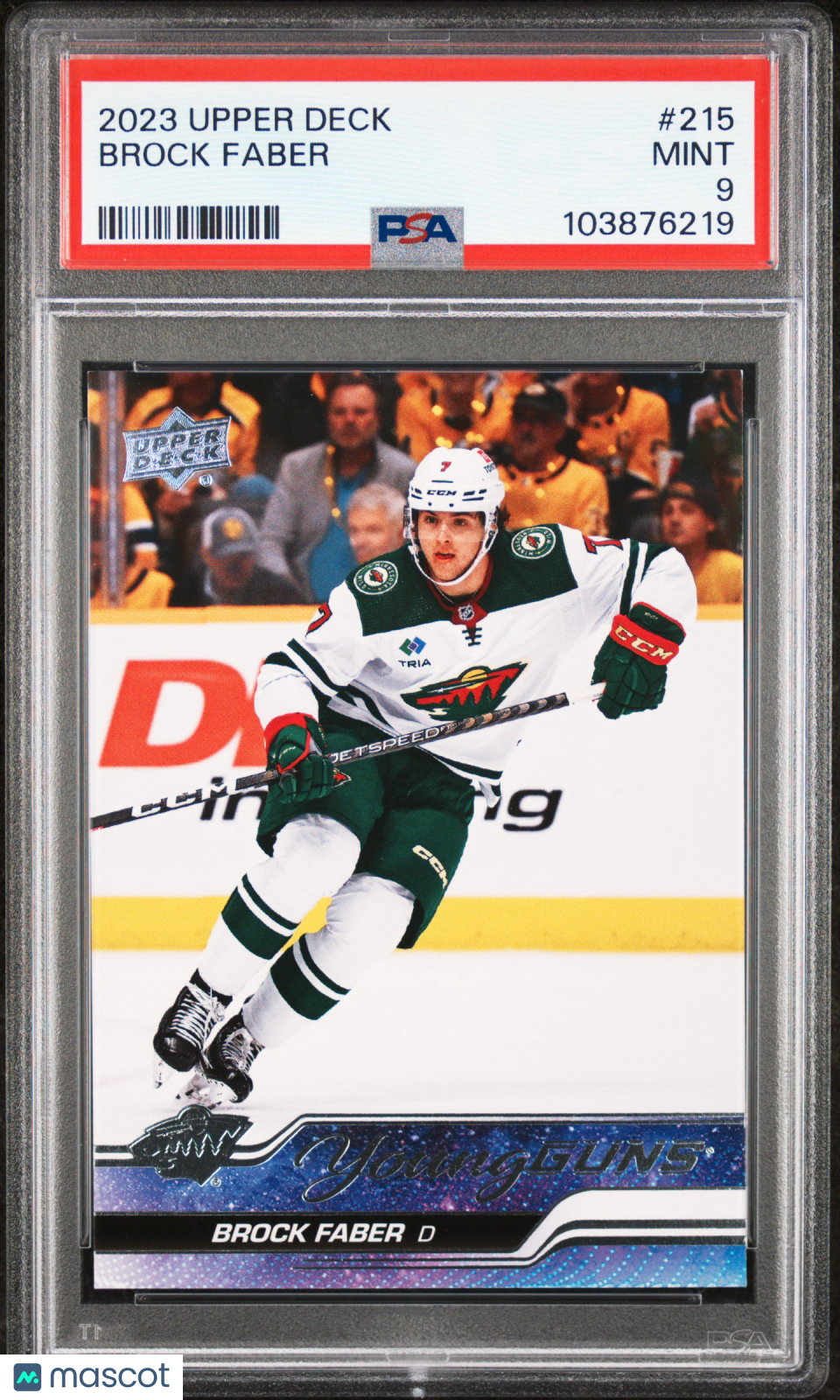 2023 Upper Deck Brock Faber #215 PSA 9