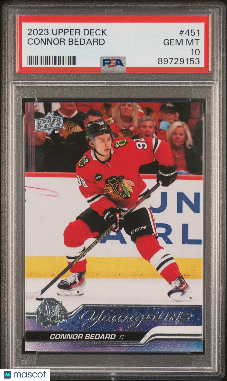 2023 Upper Deck Connor Bedard #451 PSA 10