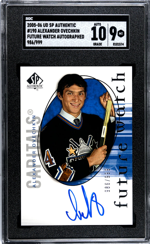 2005 Upper Deck SP Authentic Alexander Ovechkin #190 SGC 9