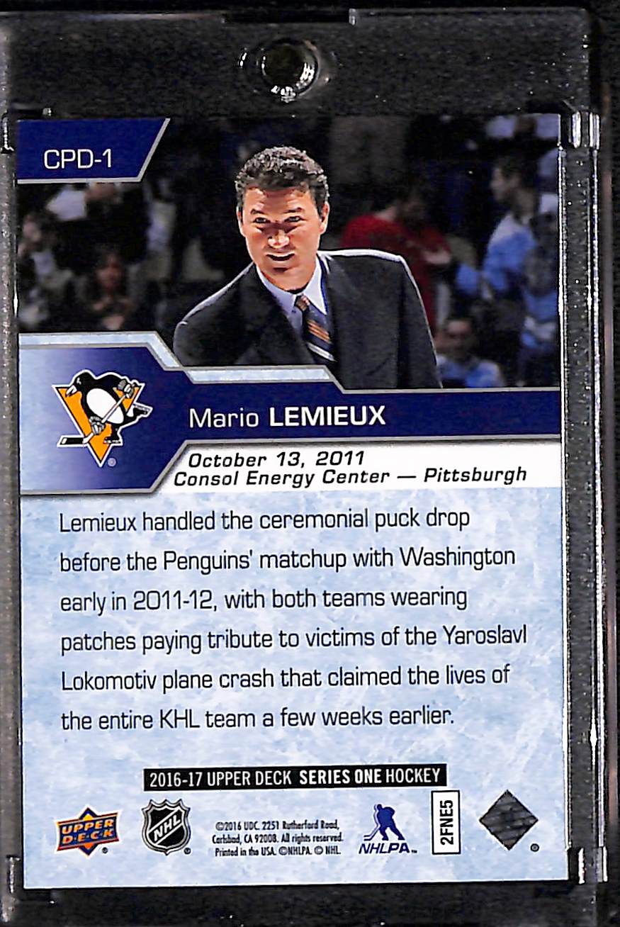 2016-17 Upper Deck Series 1 Mario Lemieux #CPD-1
