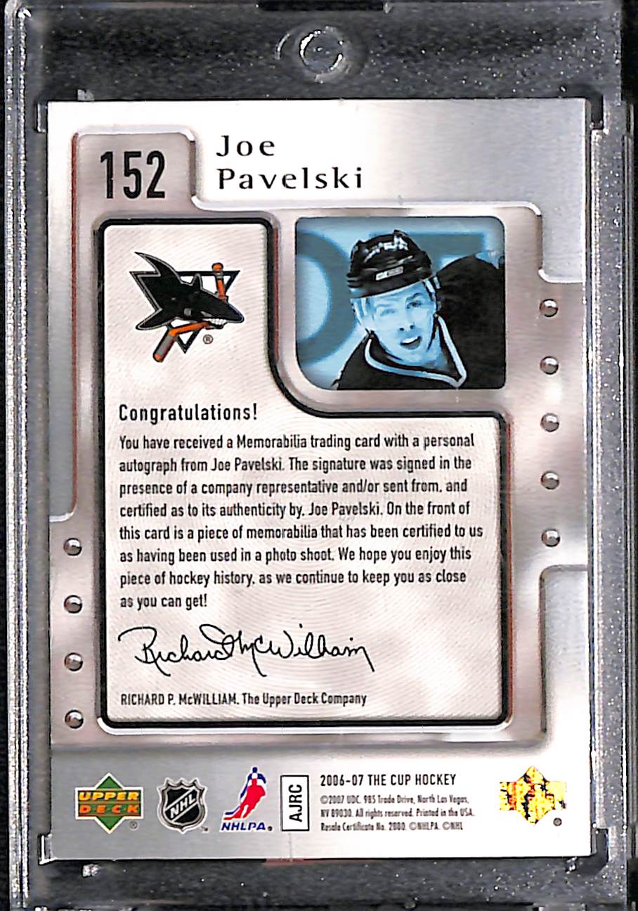 2006 Upper Deck The Cup Joe Pavelski #152 042/249 Patch