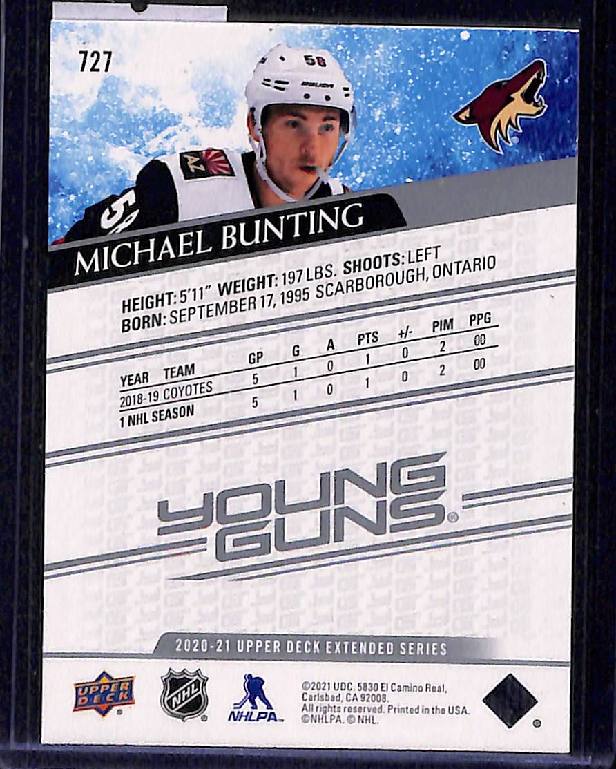 2020-21 Upper Deck Extended Series Michael Bunting #727